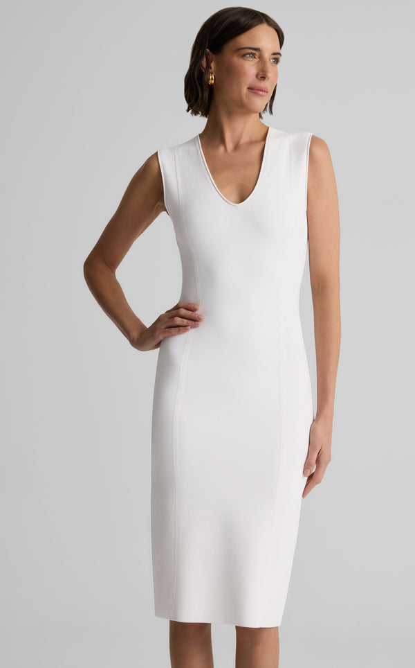 St. John Victoria Dress In Santa Roma Knit IV00