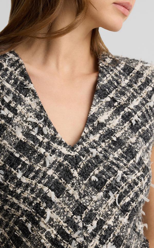 St. John Vivi Dress In Topanga Tweed MGMM