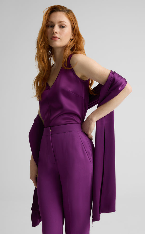 st. john Winslet Wrap in Liquid Satin BOYB