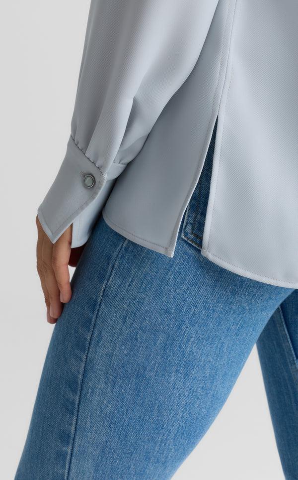 St. John Yara Blouse In Lightweight Twill ICBL