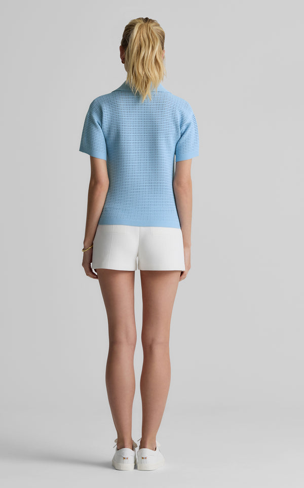 St. John Sydney Top In St. John X Malbon Open Knit CELT