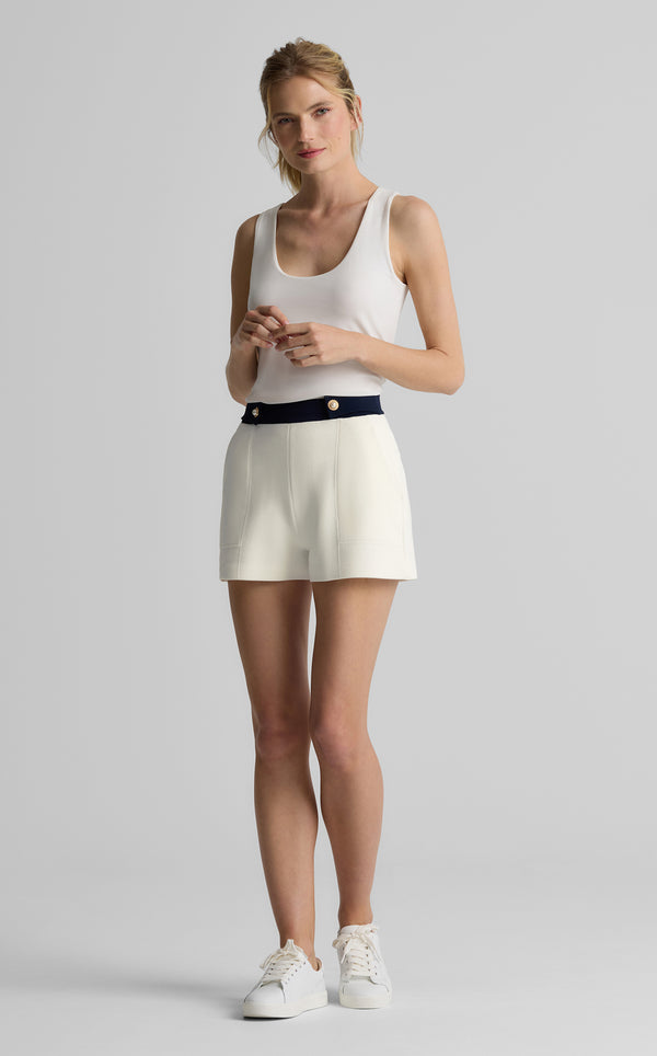 st. john Tara Short in St. John x Malbon Pique Knit WHMD