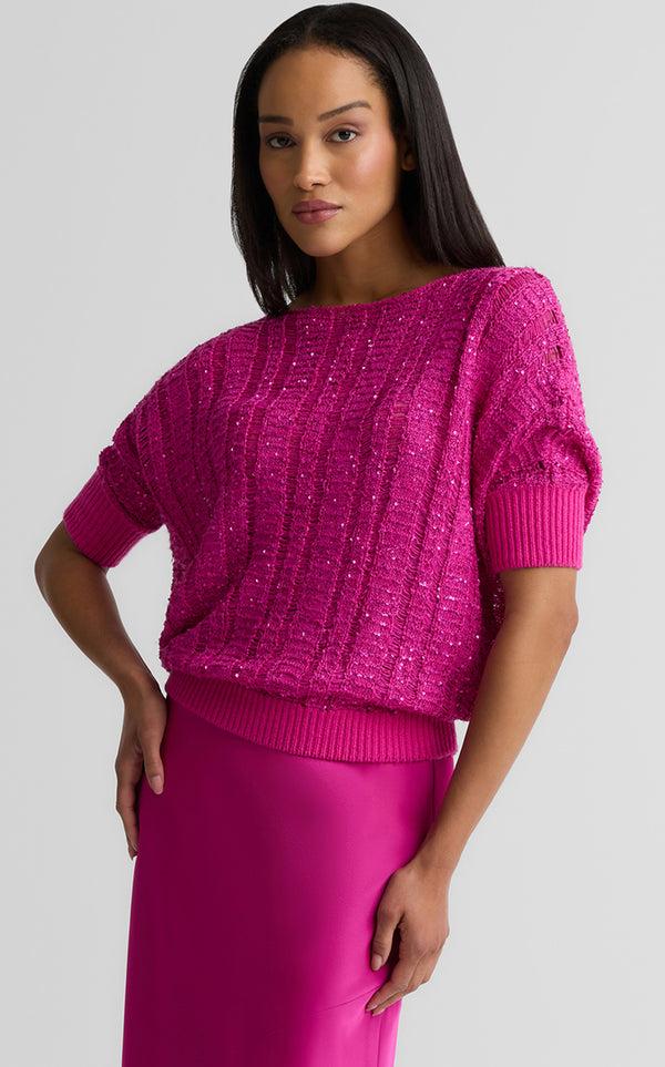 st. john Zana Sweater In Embellished Cashmere Blend HTPK