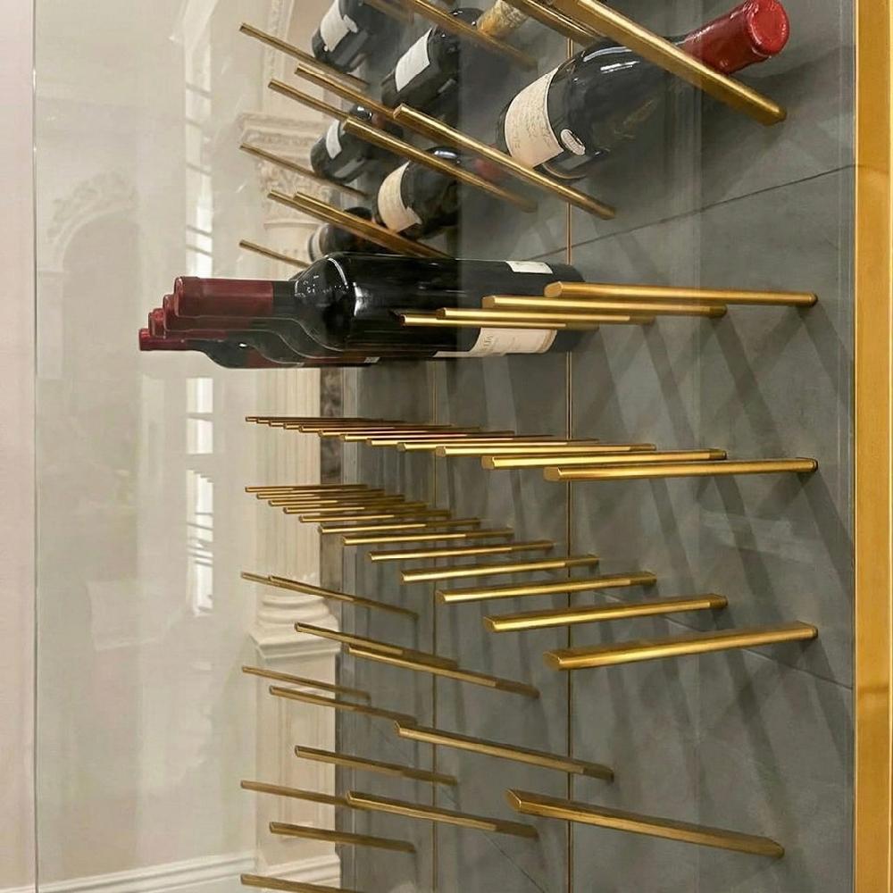 Stact Luxurious Wine Racks - Concrete & Gold
