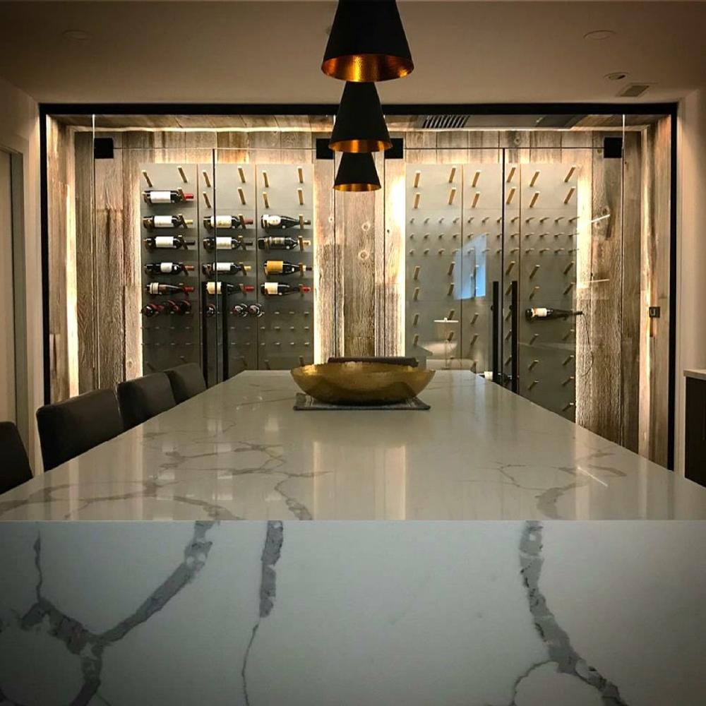 Stact Luxurious Wine Racks - Concrete & Gold