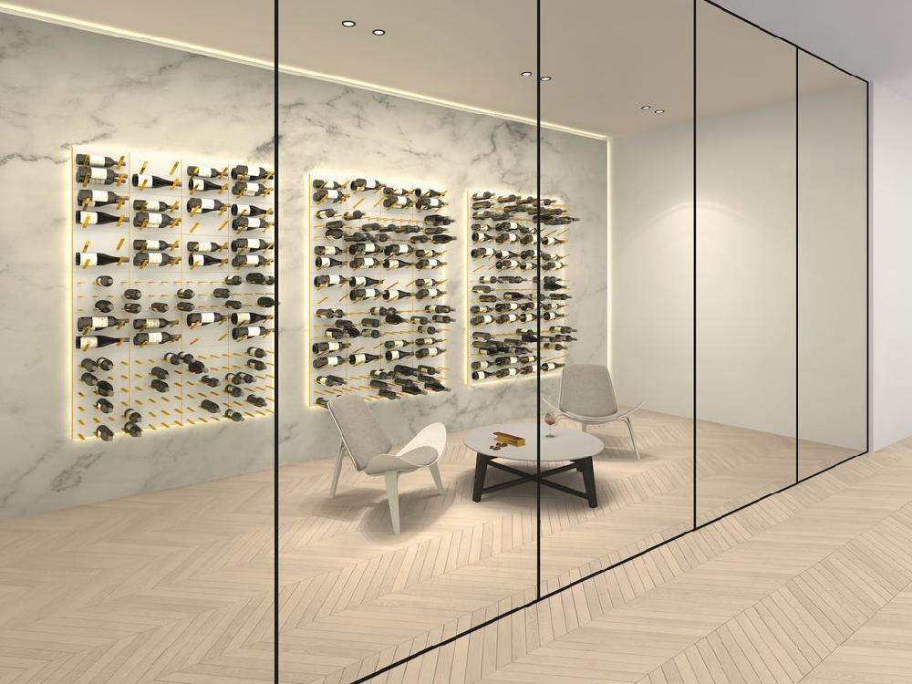 Stact Luxurious Wine Racks - White & Gold