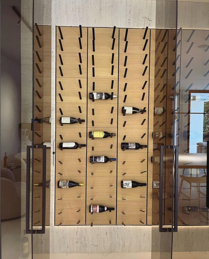 Stact Stylish Label-out Wine Racks STACT - Oak & Black