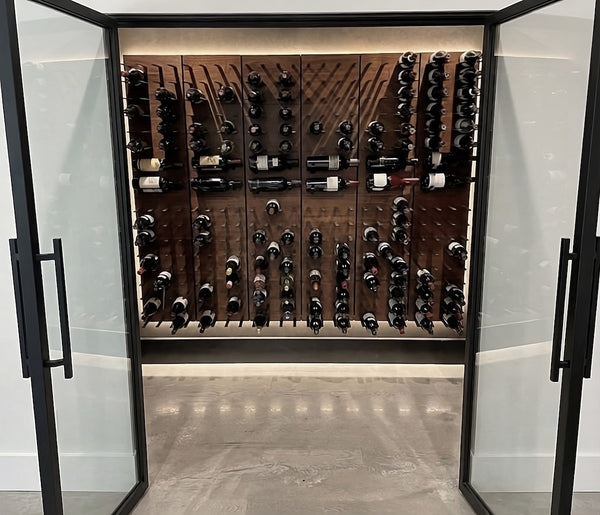 stact Wall-mounted Wine Racks STACT - Walnut & Black