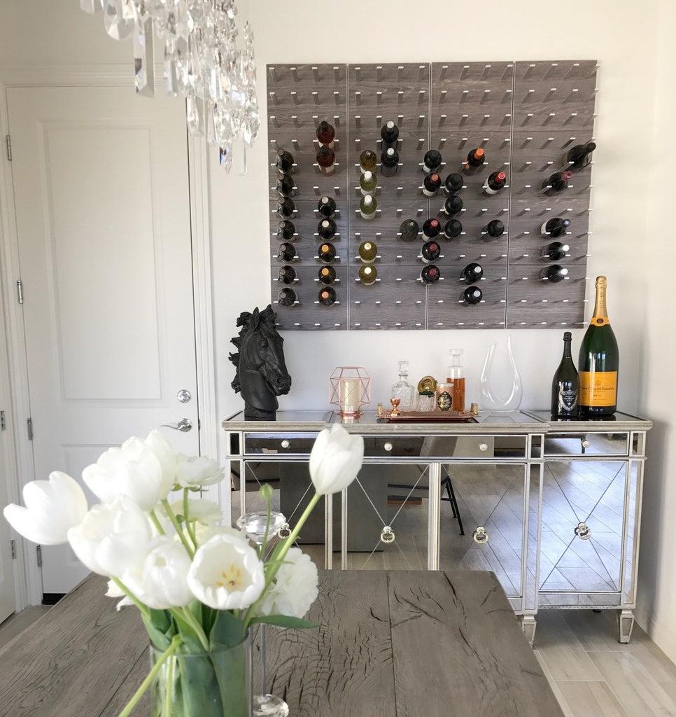 Stact Wall Wine Rack Wall System STACT - Gray Oak