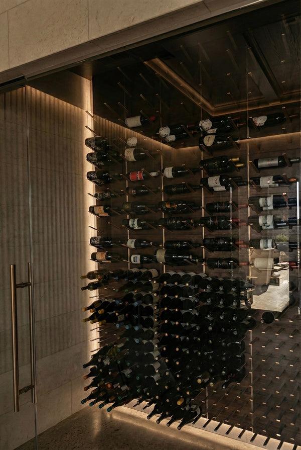 stact Stylish Label-out Wine Racks STACT - Walnut & Bronze