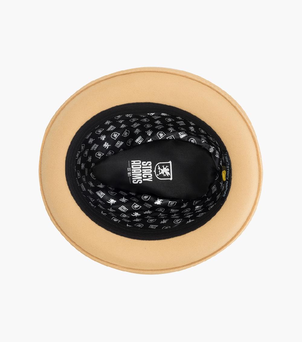 Stacy Adams Ari Fedora Wool Felt Pinch Front Hat Men’s Hats