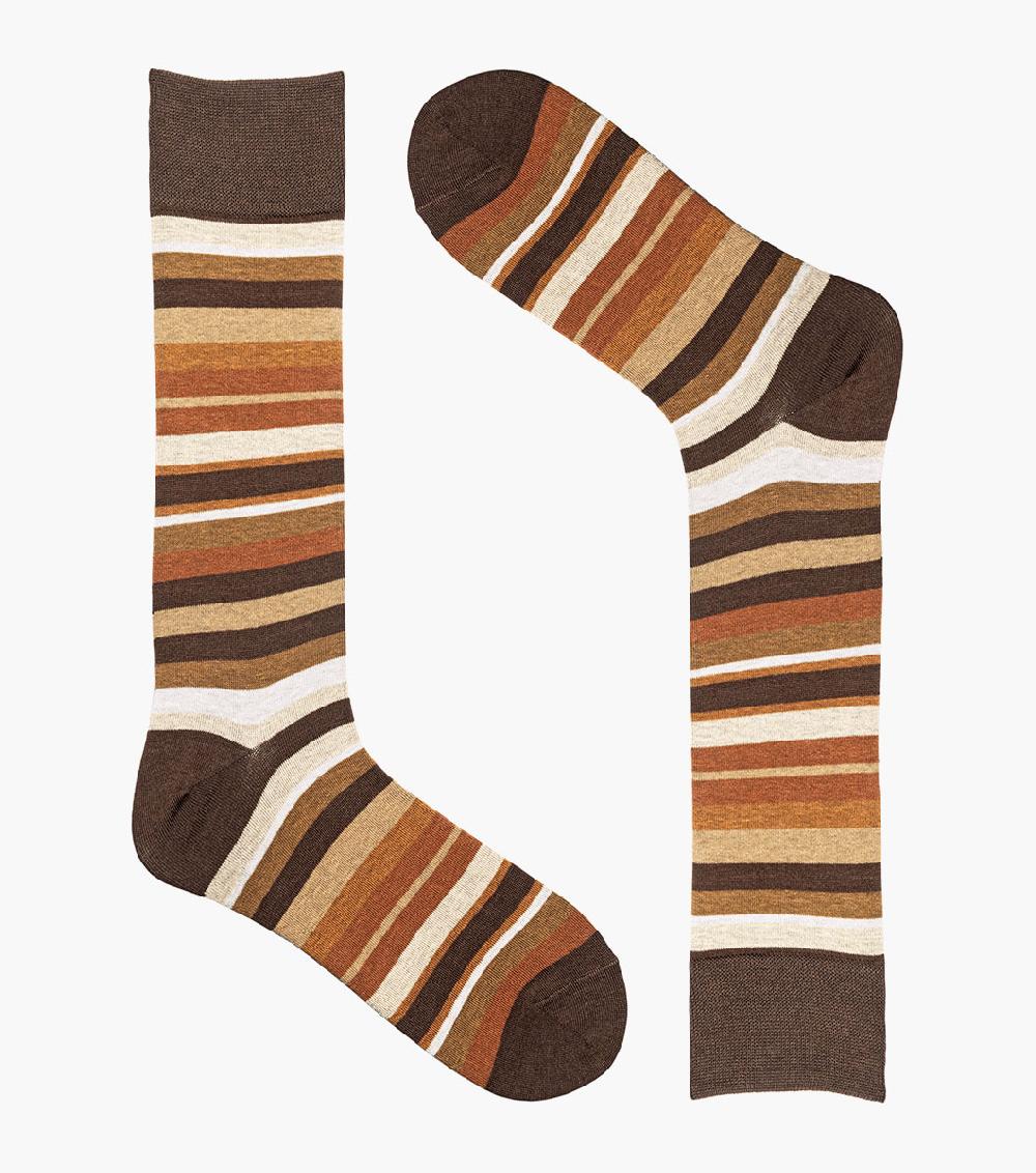 Stacy Adams Assorted Stripe Men’s Crew Dress Sock Men’s Socks