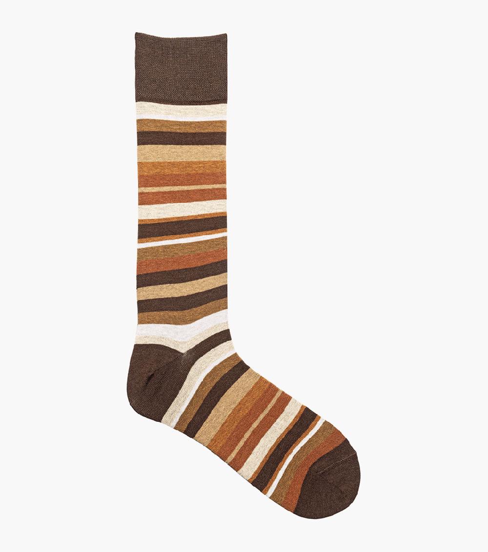 Stacy Adams Assorted Stripe Men’s Crew Dress Sock Men’s Socks