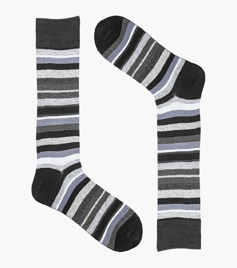 Stacy Adams Assorted Stripe Men’s Crew Dress Sock Men’s Socks
