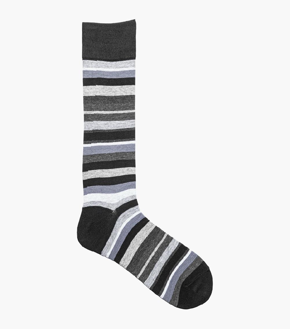 Stacy Adams Assorted Stripe Men’s Crew Dress Sock Men’s Socks