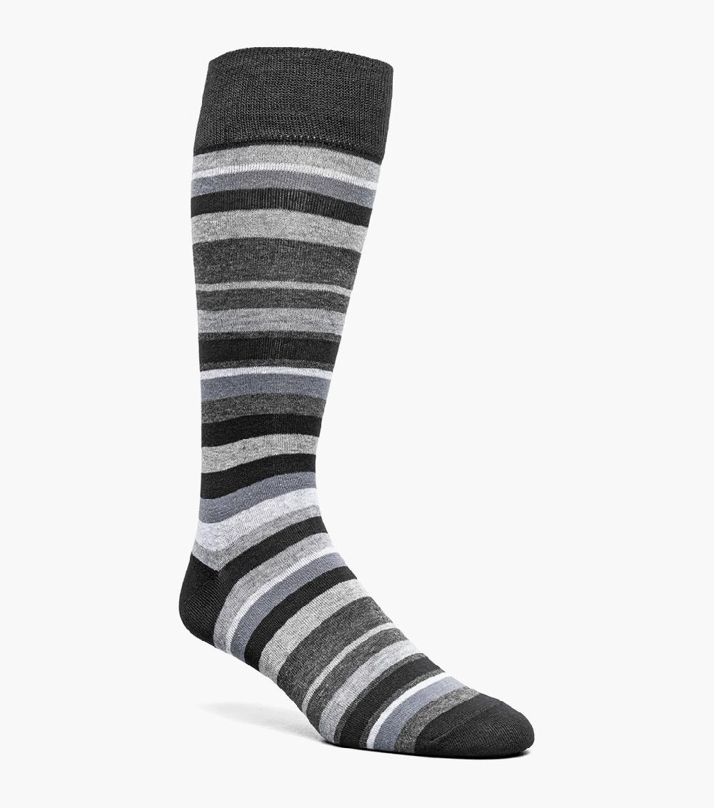 stacy adams Assorted Stripe Men’s Crew Dress Sock Men’s Socks