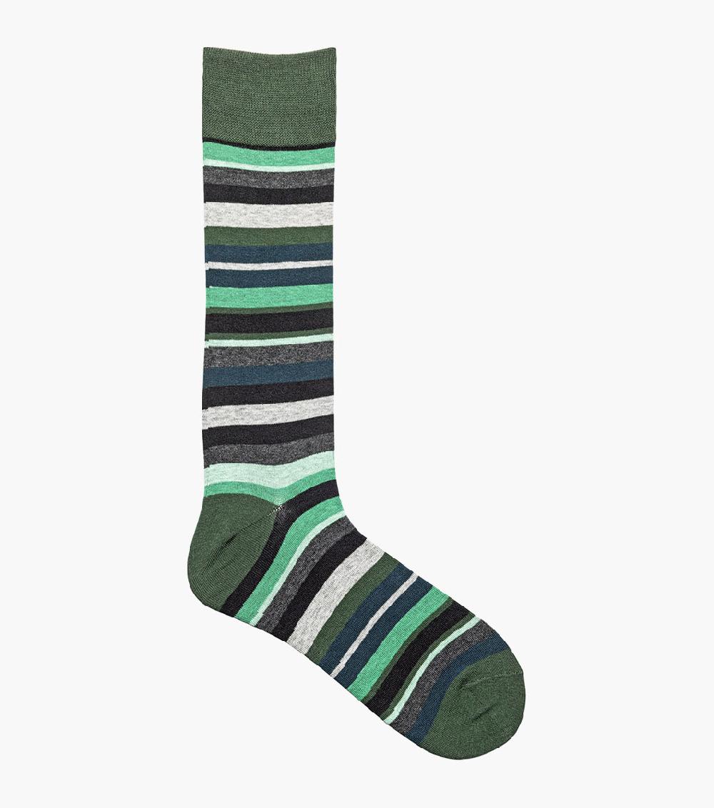Stacy Adams Assorted Stripe Men’s Crew Dress Sock Men’s Socks