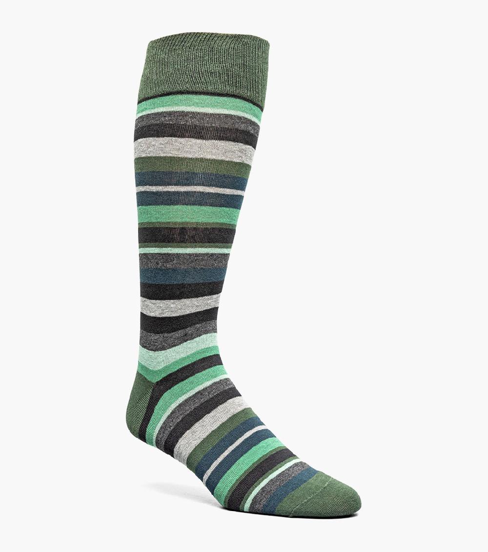 stacy adams Assorted Stripe Men’s Crew Dress Sock Men’s Socks