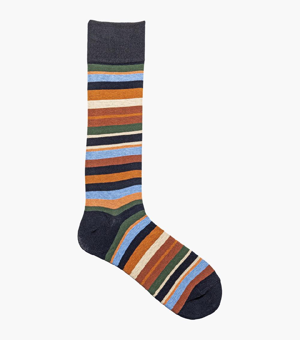 Stacy Adams Assorted Stripe Men’s Crew Dress Sock Men’s Socks