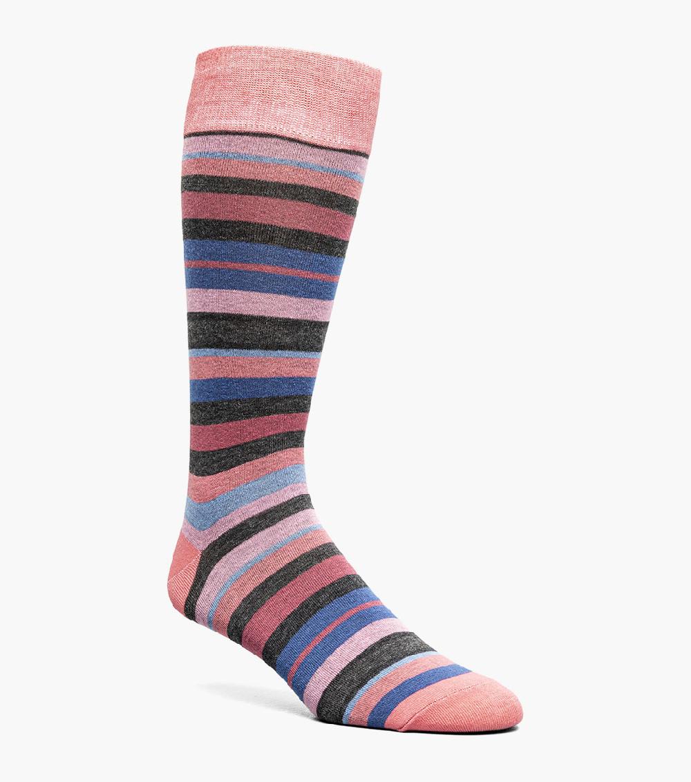 stacy adams Assorted Stripe Men’s Crew Dress Sock Men’s Socks