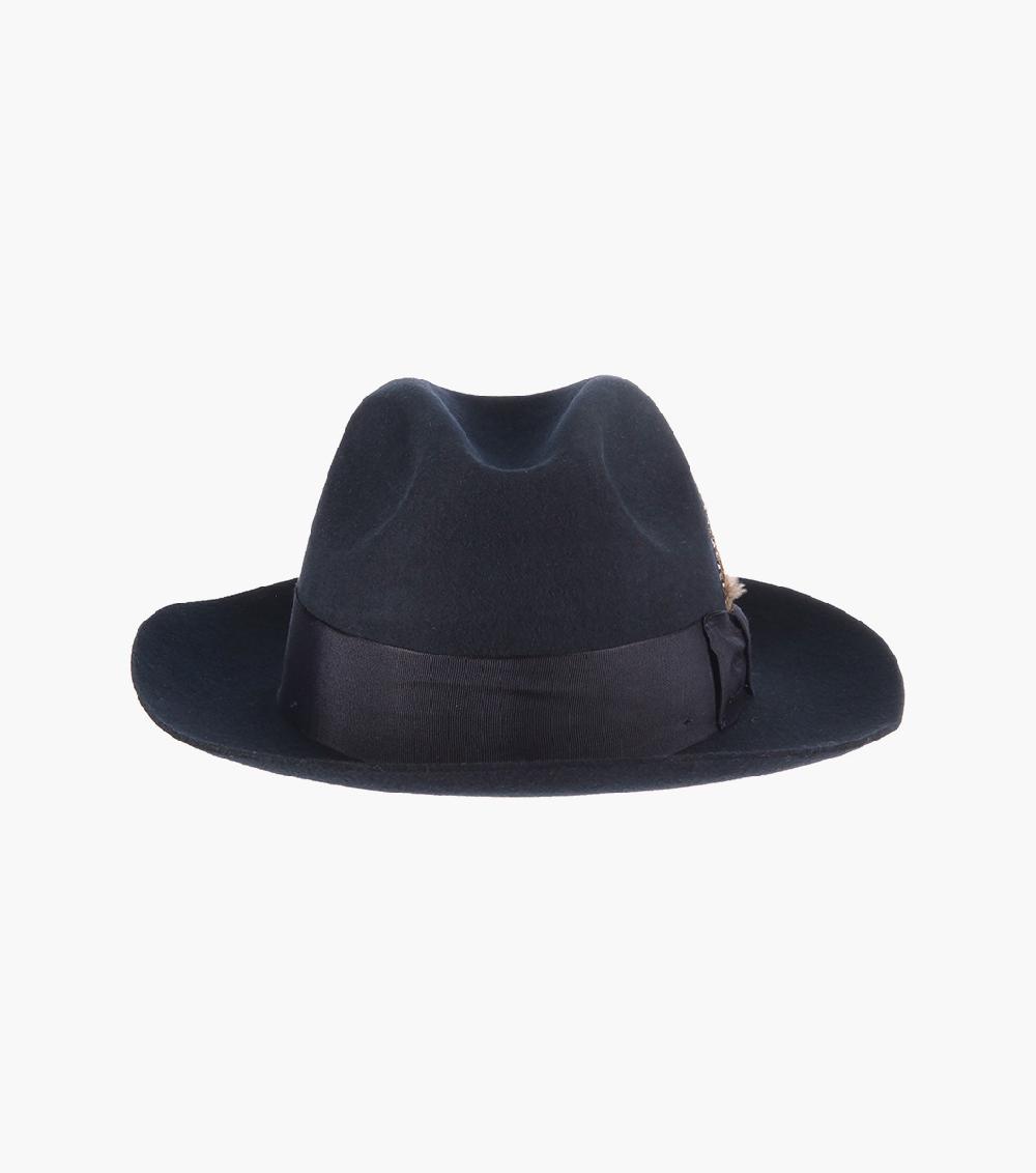 Stacy Adams August Fedora Wool Felt Pinch Front Hat Men’s Hats