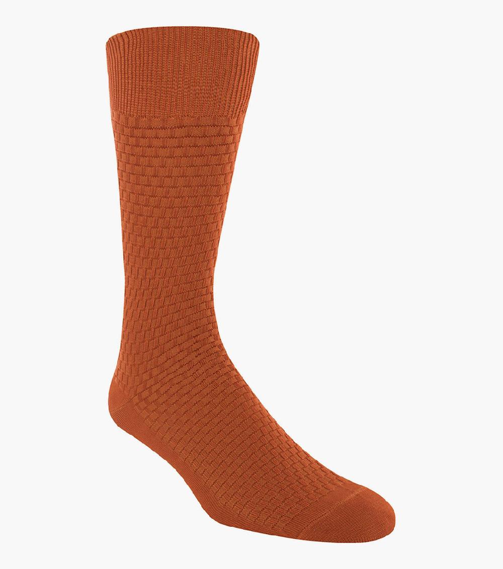 stacy adams Basket Weave Men's Crew Dress Sock Men’s Socks