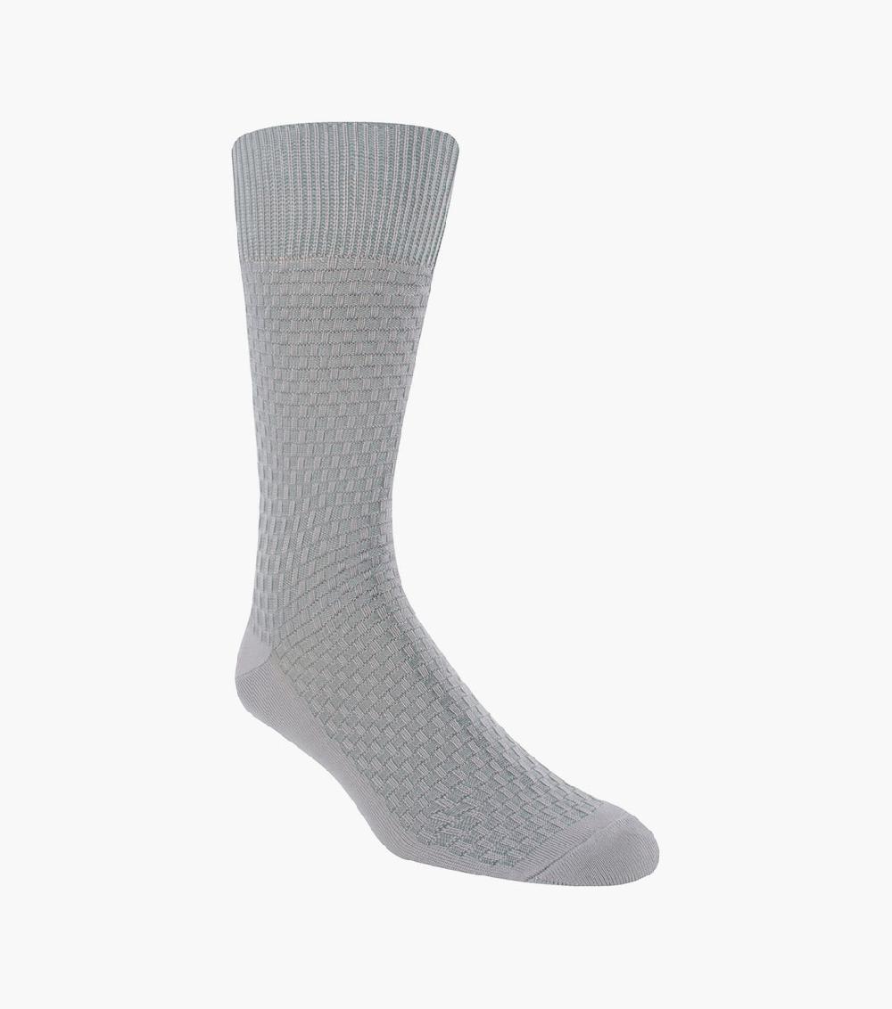 stacy adams Basket Weave Men's Crew Dress Sock Men’s Socks
