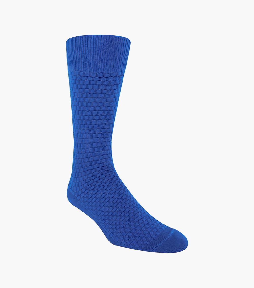 stacy adams Basket Weave Men's Crew Dress Sock Men’s Socks
