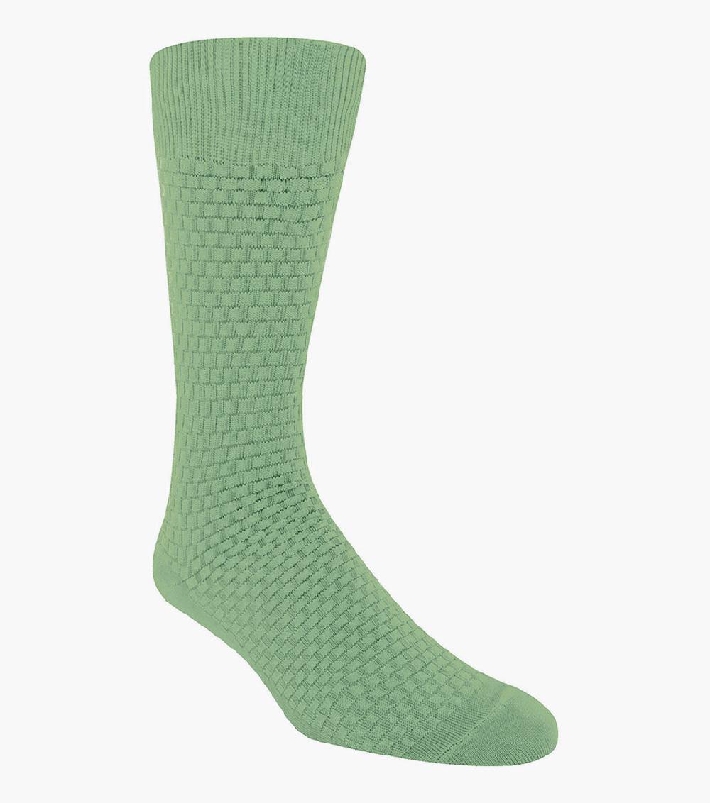 stacy adams Basket Weave Men's Crew Dress Sock Men’s Socks
