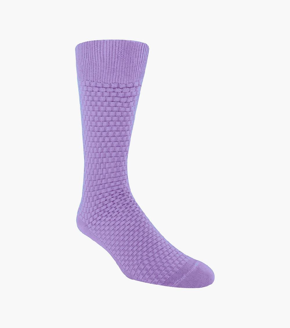 stacy adams Basket Weave Men's Crew Dress Sock Men’s Socks