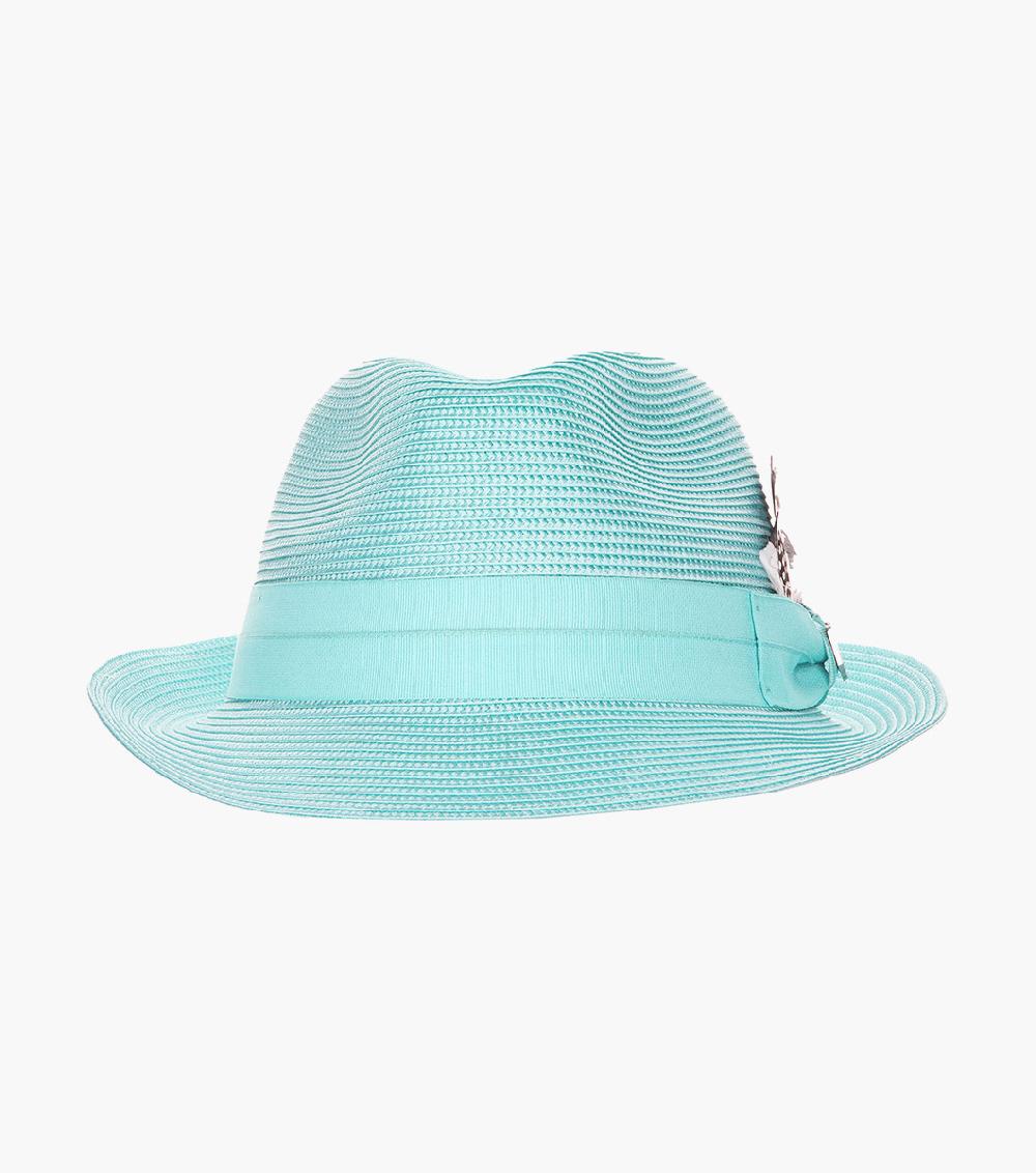 Stacy Adams Belmont Fedora Poly Braid Pinch Front Hat Men’s Hats