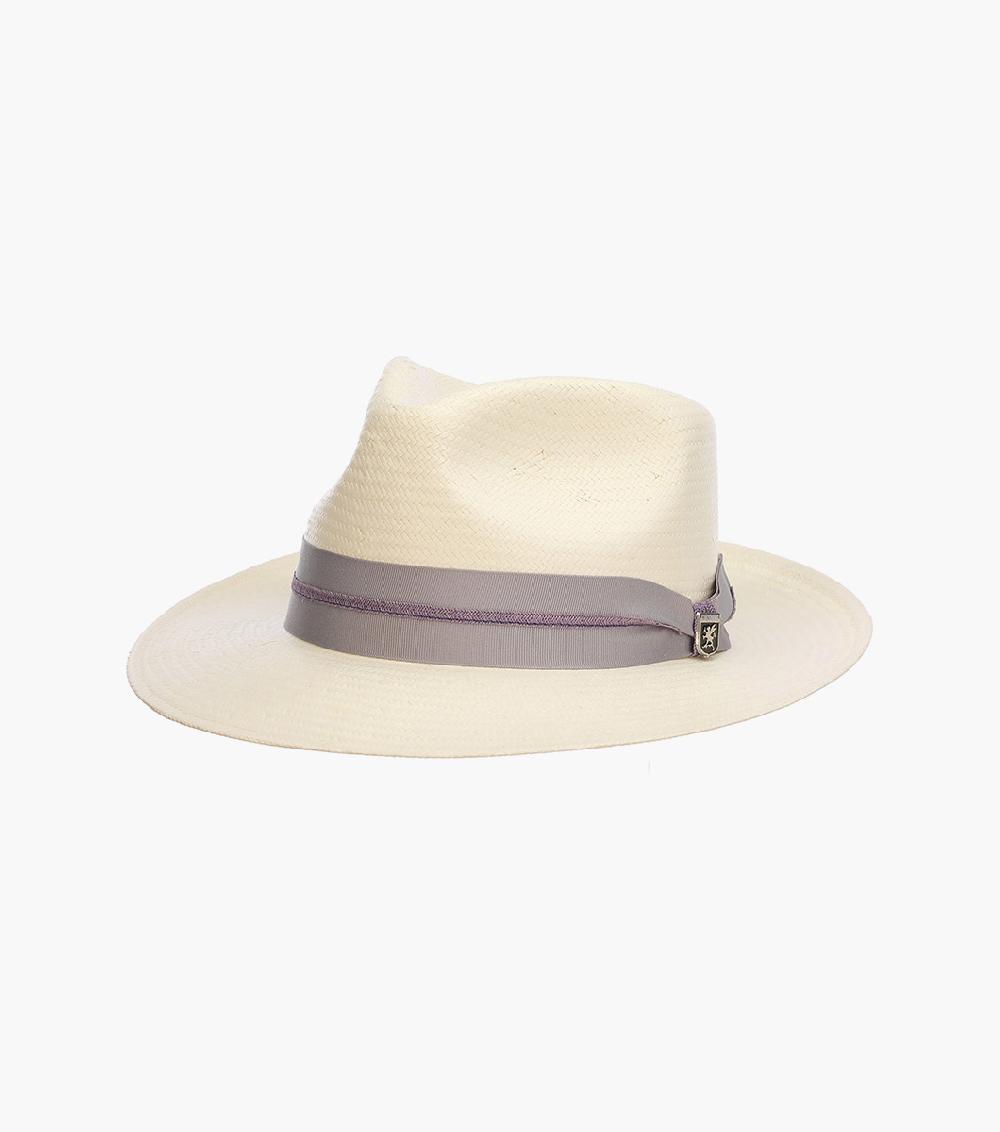 stacy adams Bennett Fedora Toyo Pinch Front Hat Men’s Hats