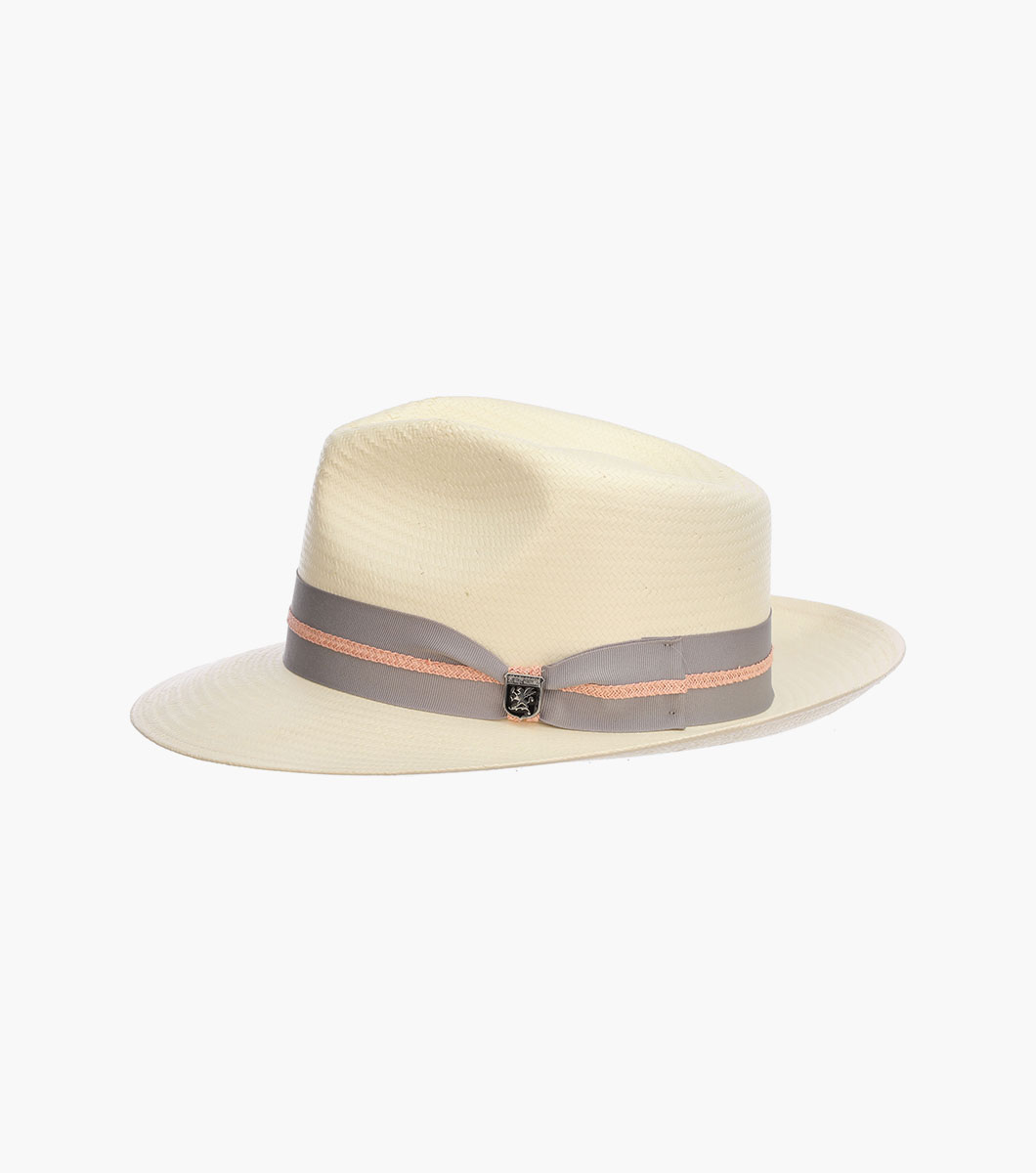 Stacy Adams Bennett Fedora Toyo Pinch Front Hat Men’s Hats
