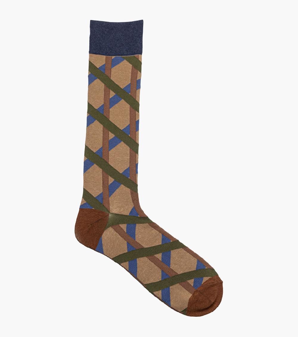 Stacy Adams Bold Stripe Men's Crew Dress Sock All Accessories