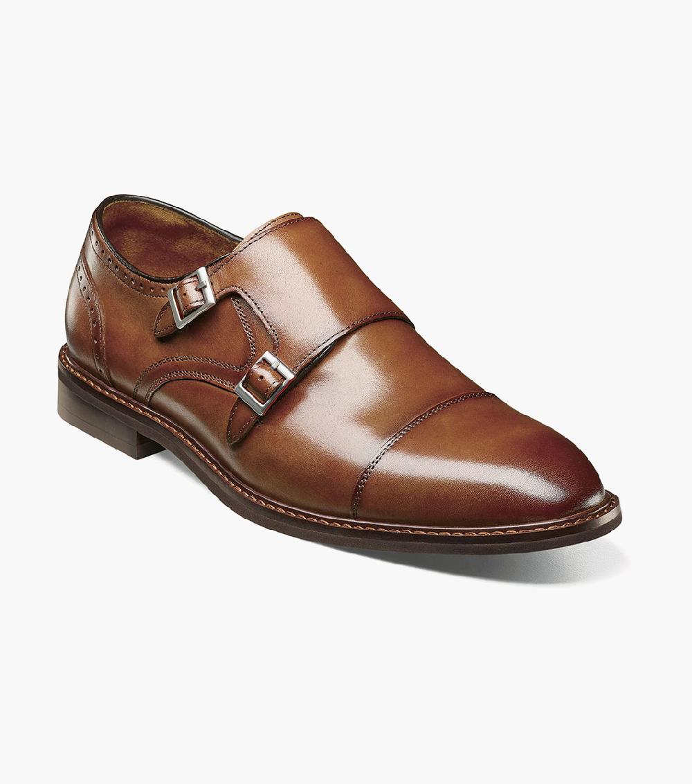 stacy adams Boswell Cap Toe Double Monk Strap Men’s Dress Shoes