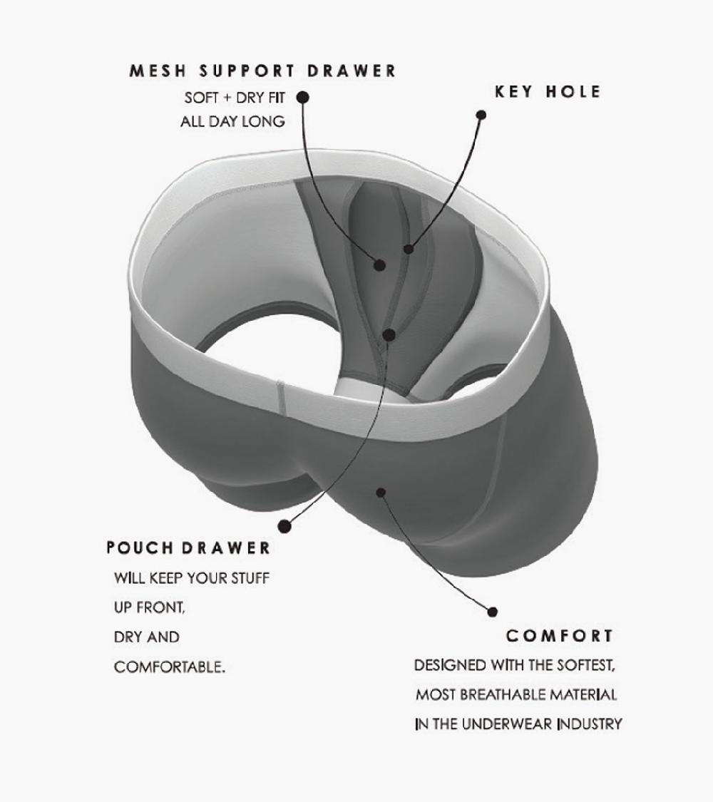 Stacy Adams Boxer Brief Performance Fabric Men’s Loungewear