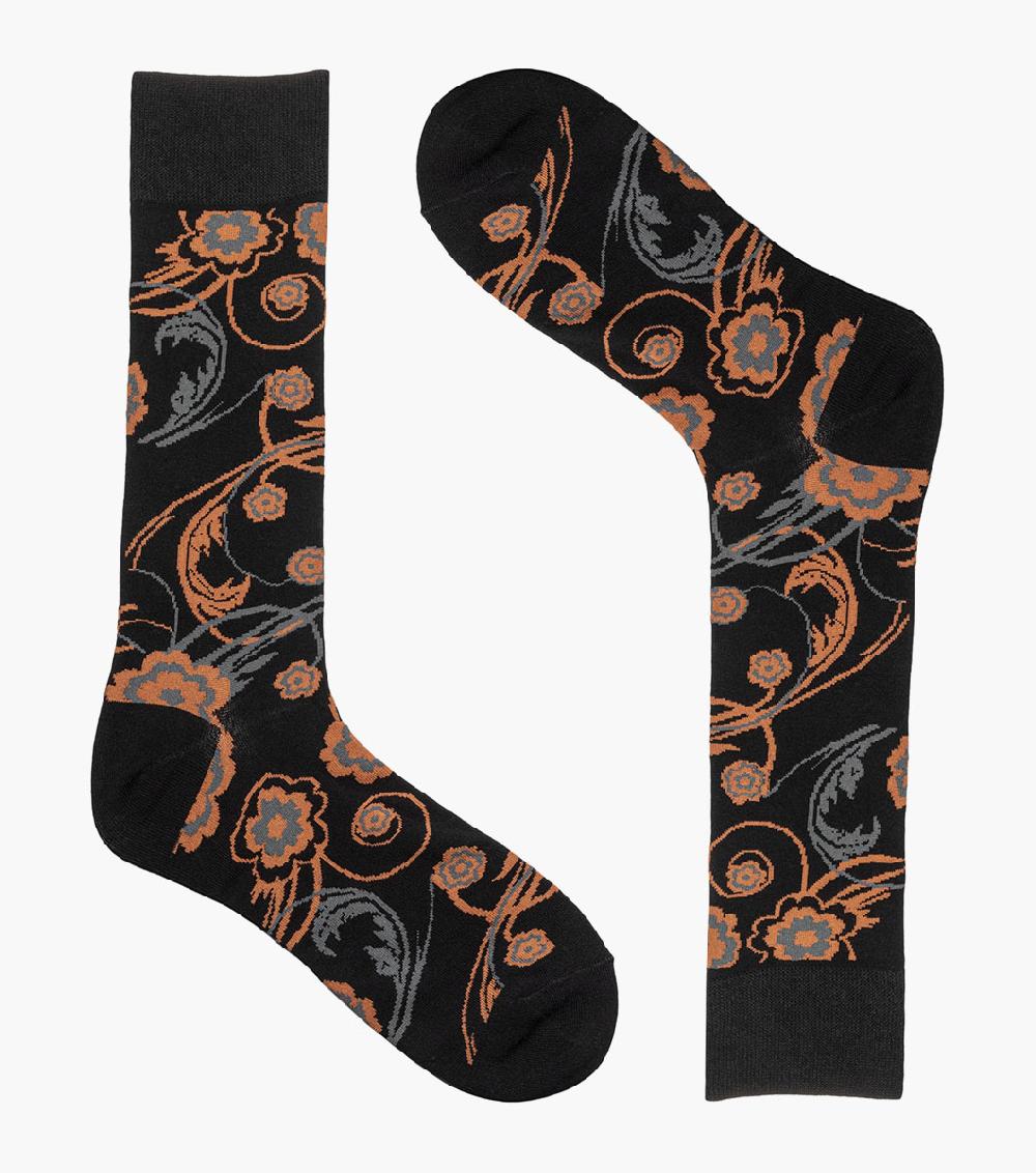 Stacy Adams Bright Floral Men's Crew Dress Sock Men’s Socks
