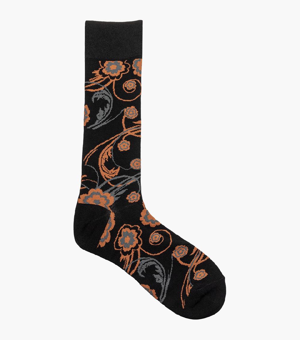 Stacy Adams Bright Floral Men's Crew Dress Sock Men’s Socks