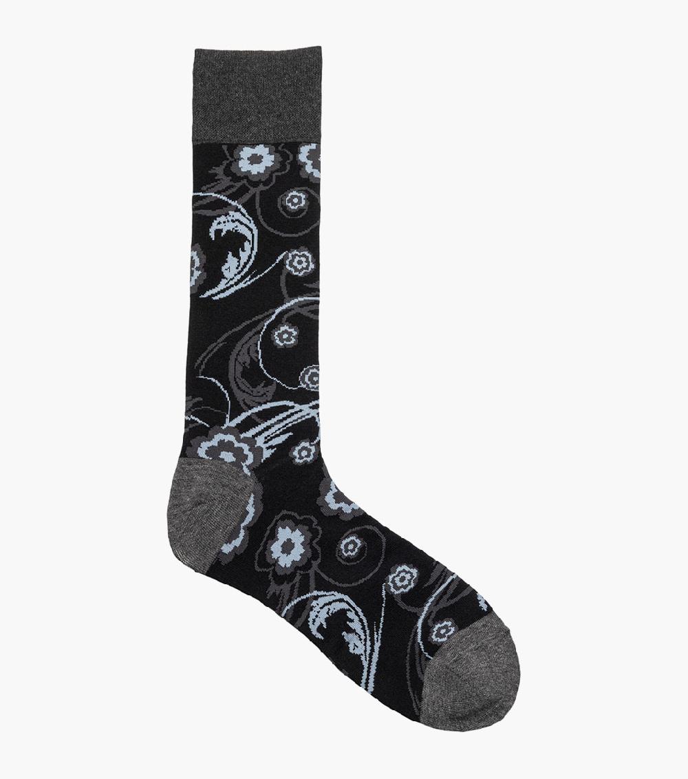 Stacy Adams Bright Floral Men's Crew Dress Sock Men’s Socks
