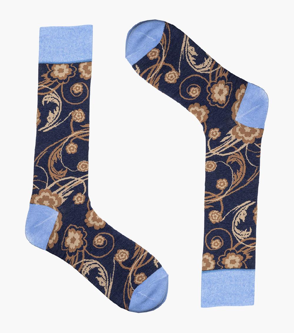 Stacy Adams Bright Floral Men's Crew Dress Sock Men’s Socks
