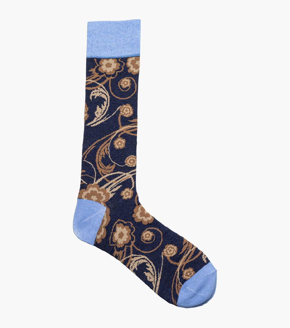 Stacy Adams Bright Floral Men's Crew Dress Sock Men’s Socks