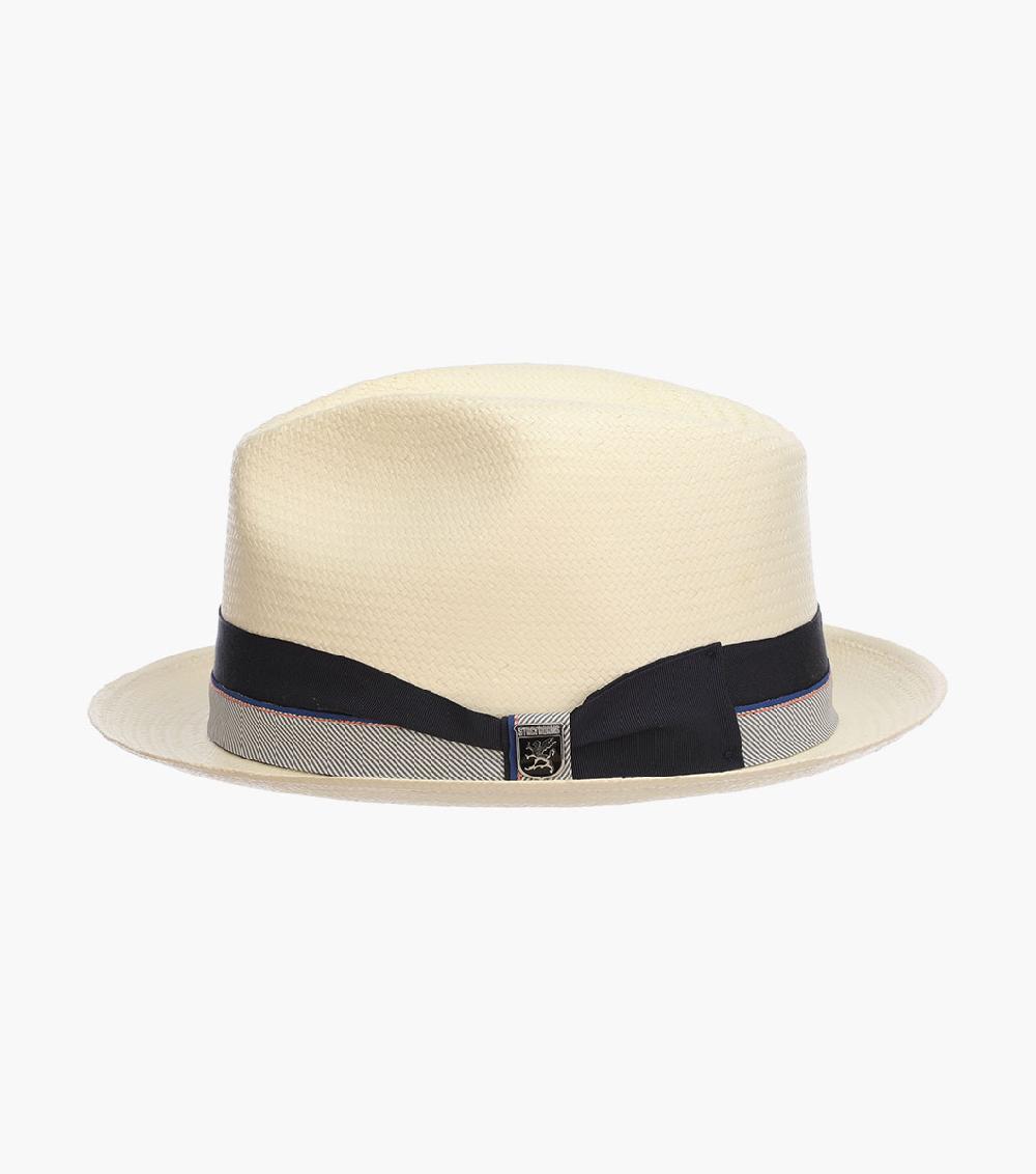 Stacy Adams Brunswick Fedora Toyo Pinch Front Hat Men’s Hats