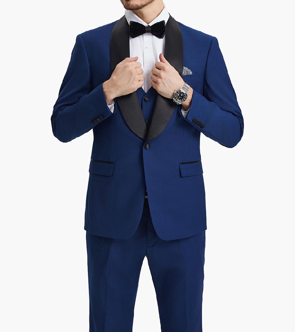 Stacy Adams Calloway 3 Piece Vested Tux Men’s Suits