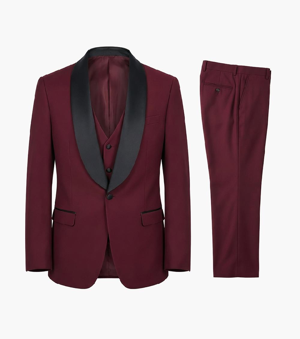 Stacy Adams Calloway 3 Piece Vested Tux Men’s Suits