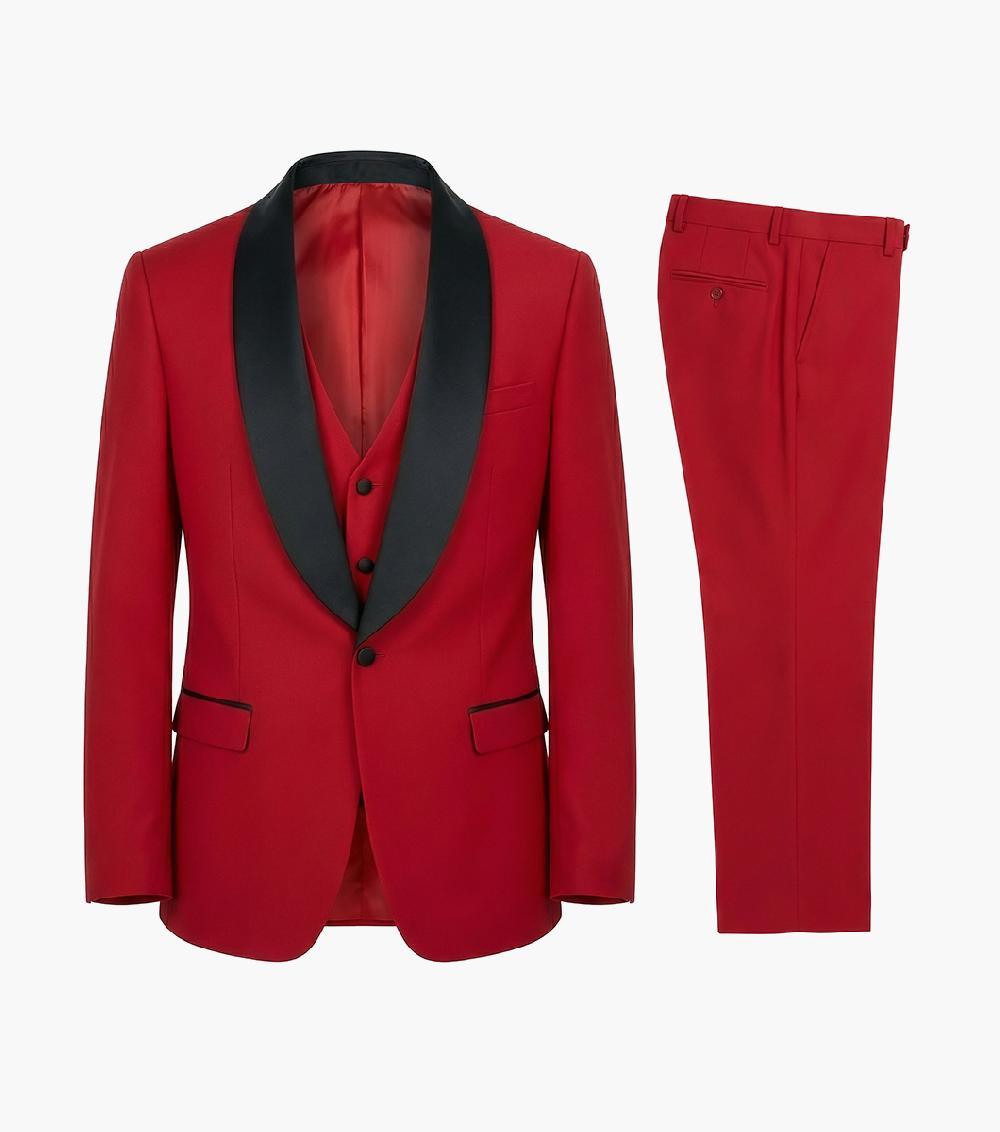 Stacy Adams Calloway 3 Piece Vested Tux Men’s Suits