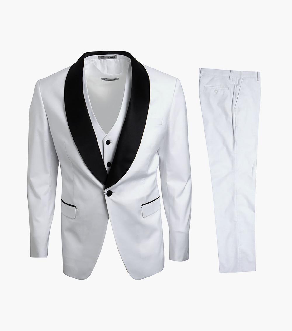 Stacy Adams Calloway 3 Piece Vested Tux Men’s Suits