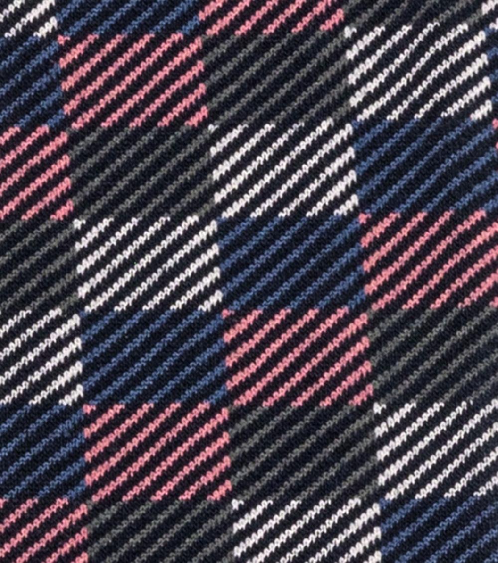 Stacy Adams Checked Herringbone Men's Crew Dress Sock Men’s Socks