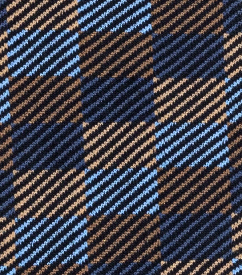 Stacy Adams Checked Herringbone Men's Crew Dress Sock Men’s Socks