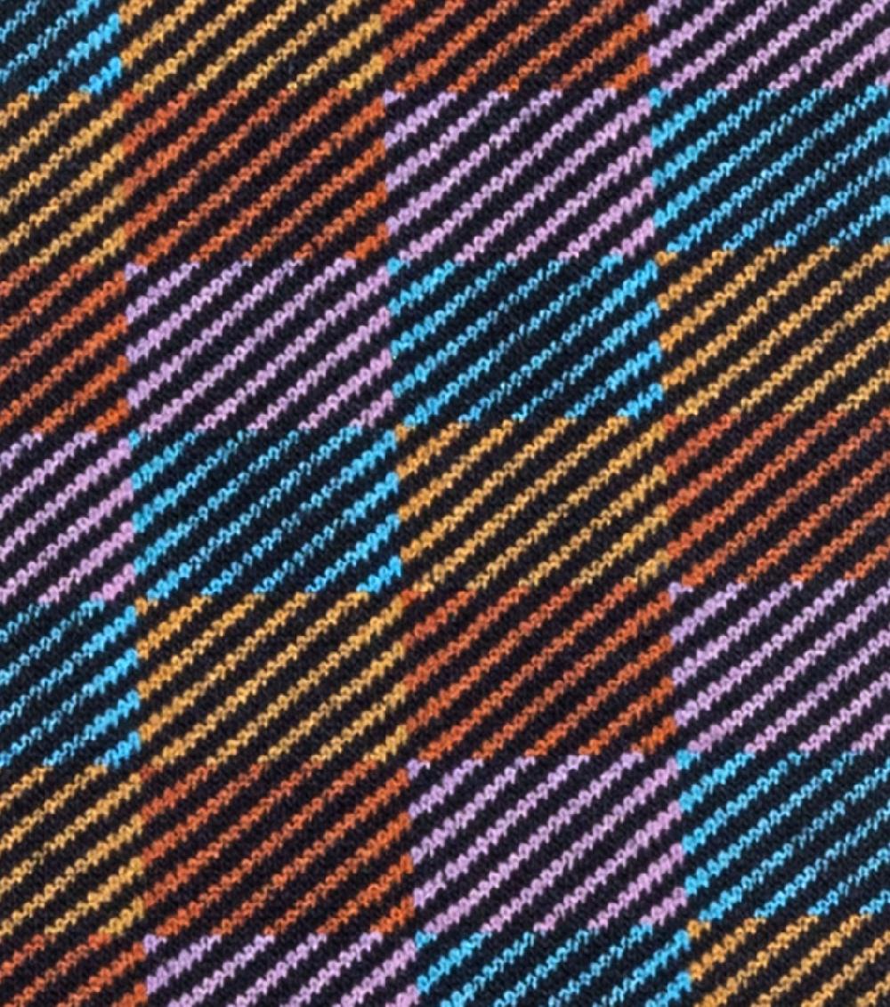 Stacy Adams Checked Herringbone Men's Crew Dress Sock Men’s Socks