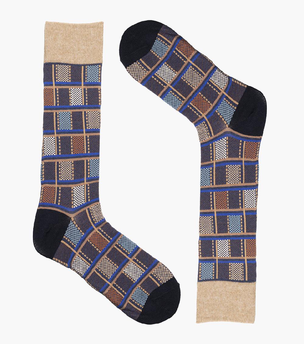 Stacy Adams Colorful Checks Men's Crew Dress Socks Men’s Socks